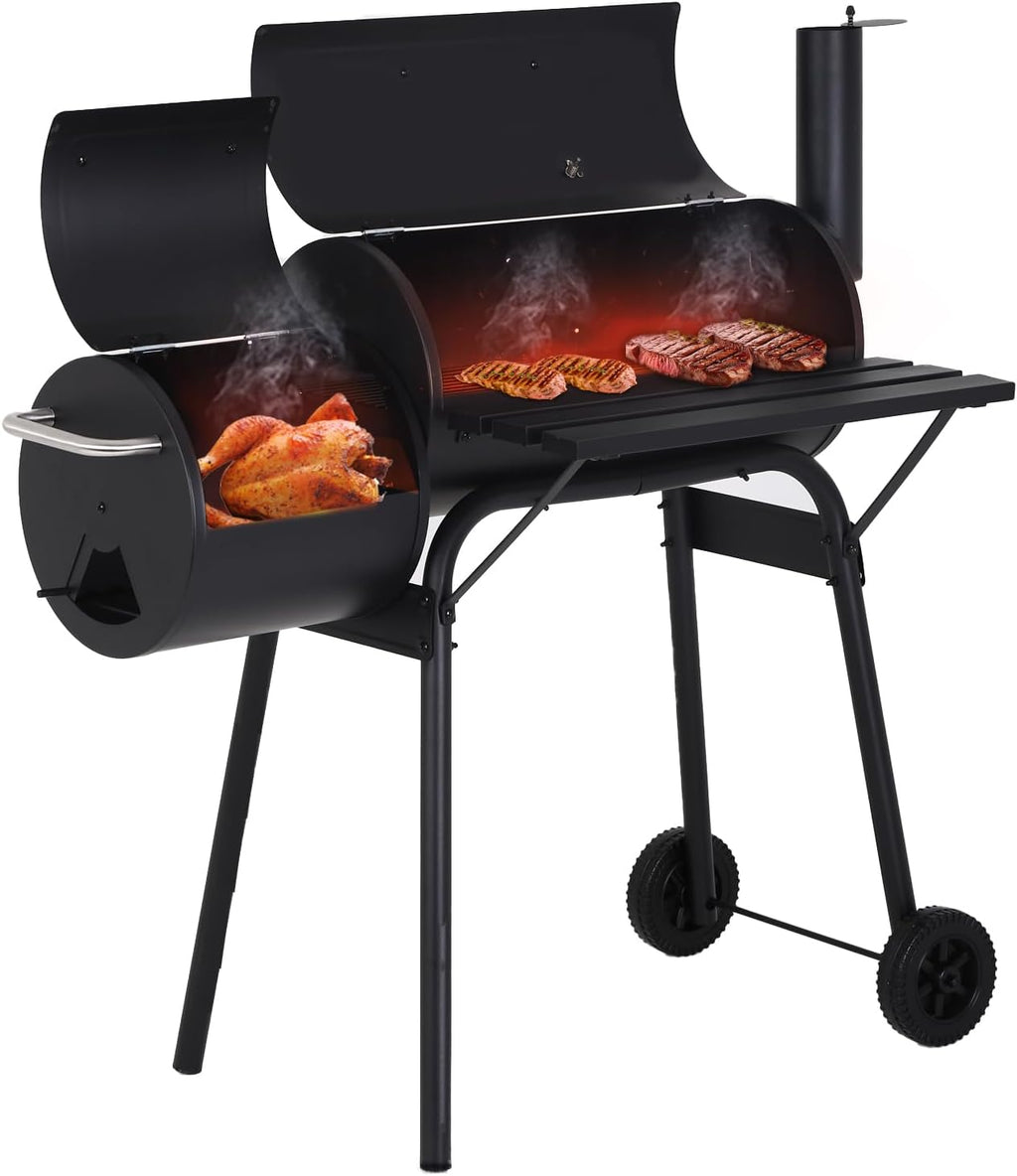 Heavy-Duty Charcoal BBQ Grill 43-Inch for Outdoor Cooking