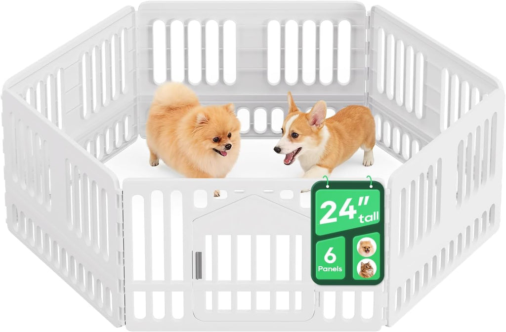 Dog Exercise Pen Portable Pet Fence for Home & Yard Use