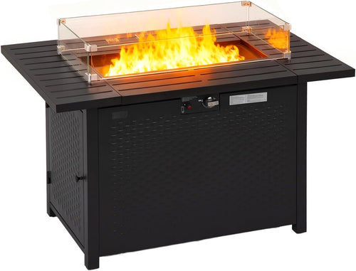 Fire Pit Table Outdoor Propane Patio Heating & Ambience