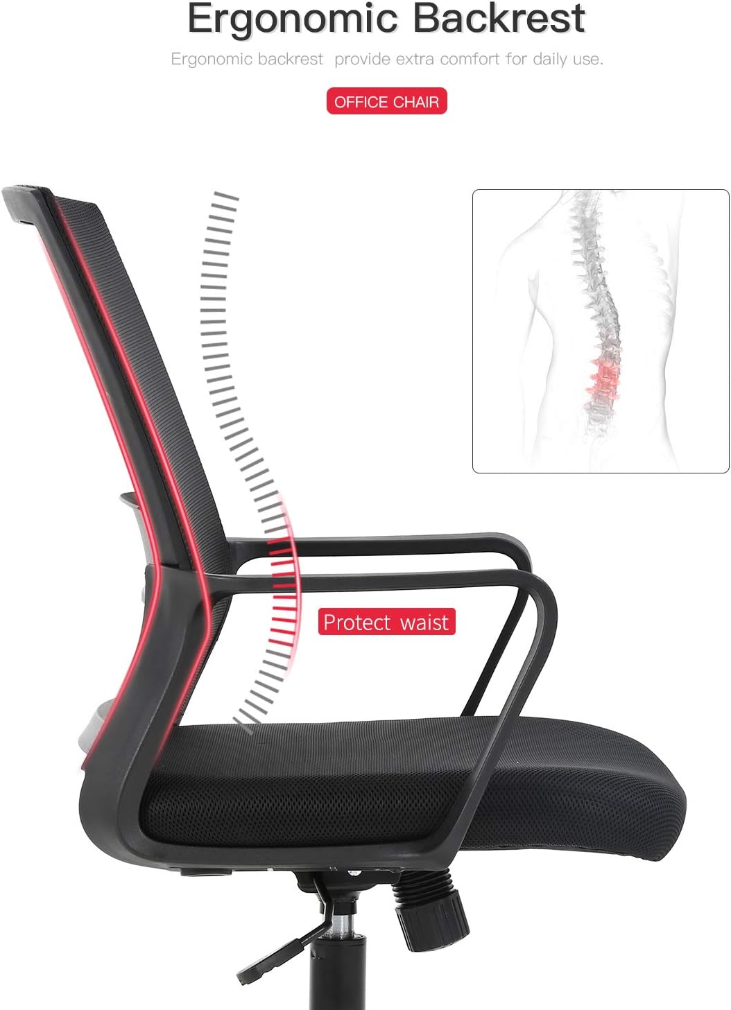 Ergonomic Office Chair Comfortable Home & Work Computer Chair