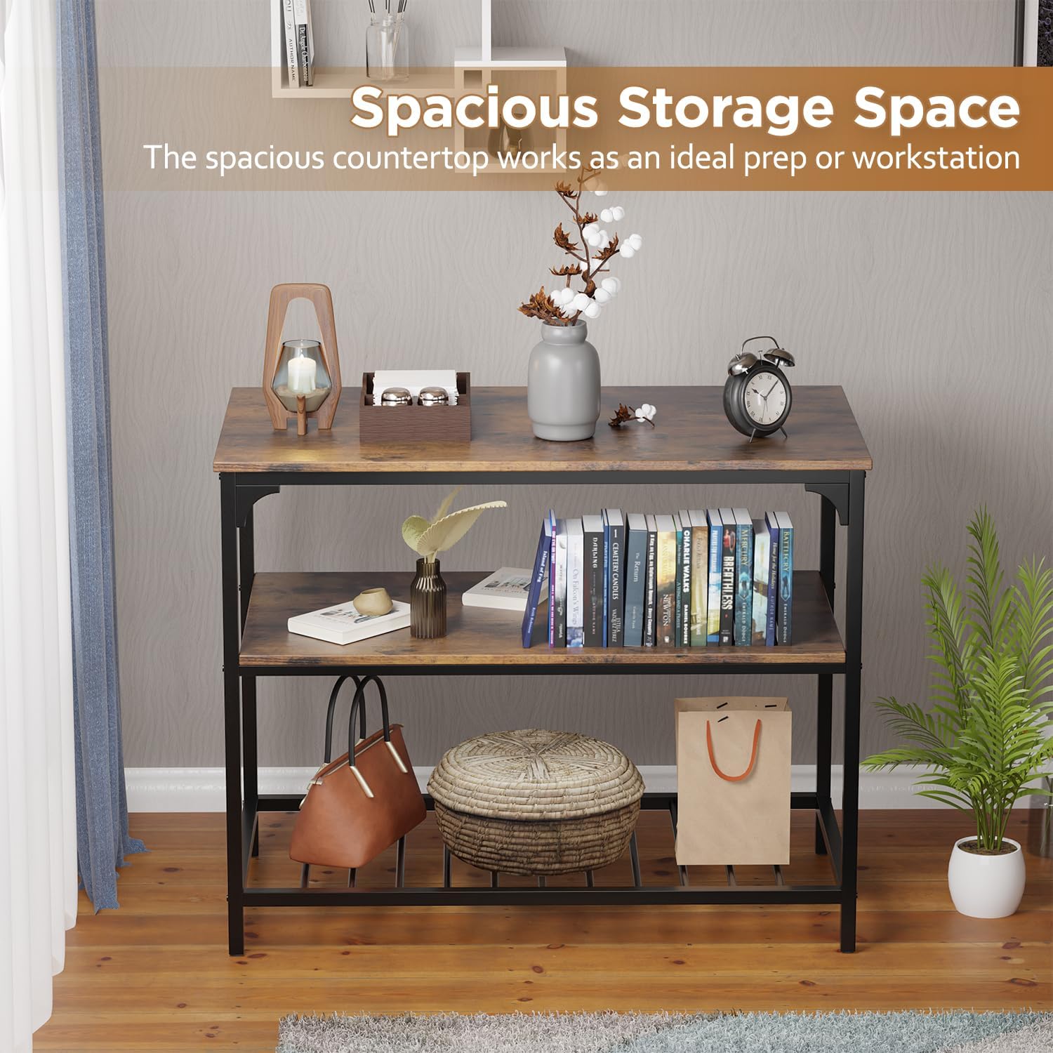 Portable Kitchen Island Cart Extra Counter & Storage Solution