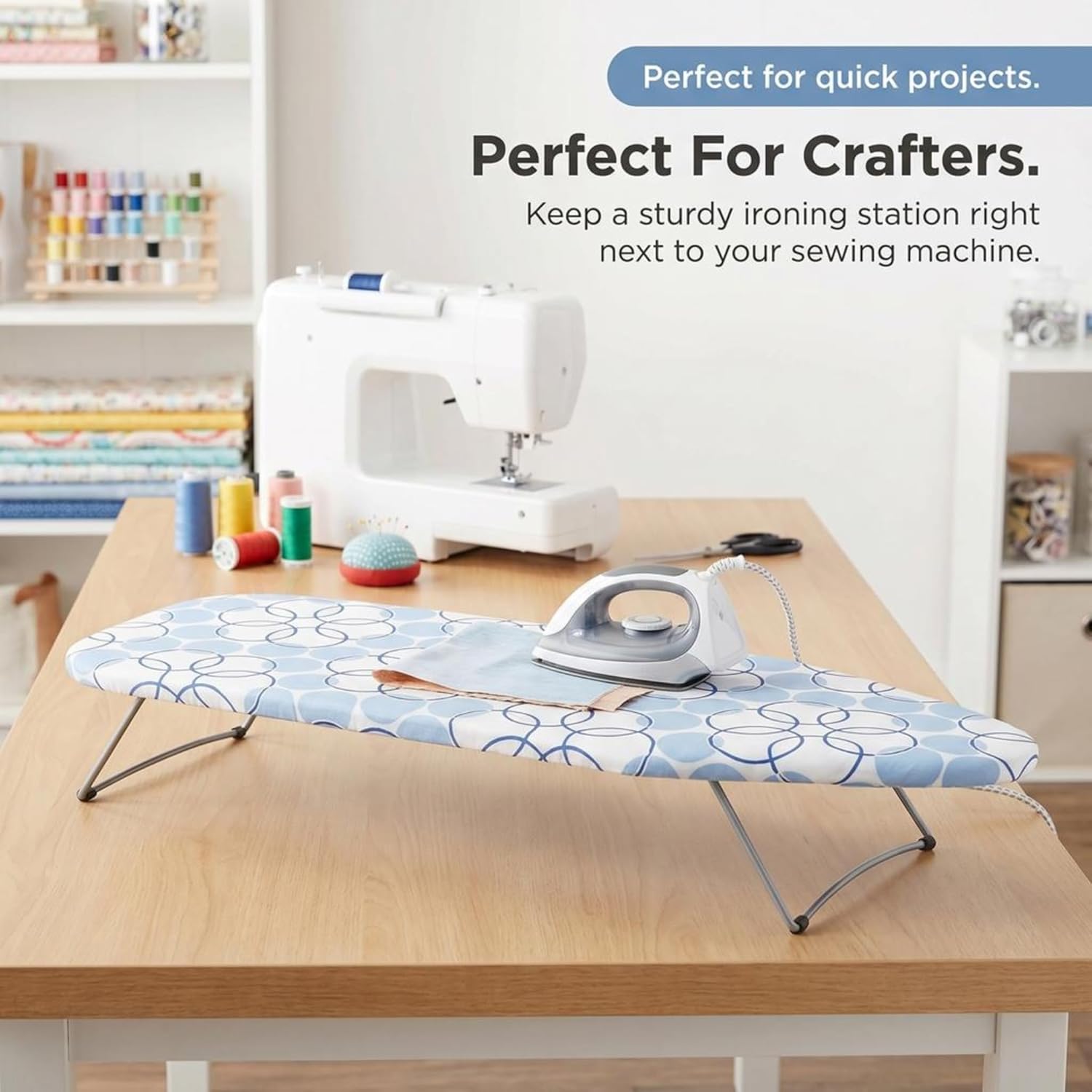 Compact Tabletop Ironing Board Space-Saving Home Essential