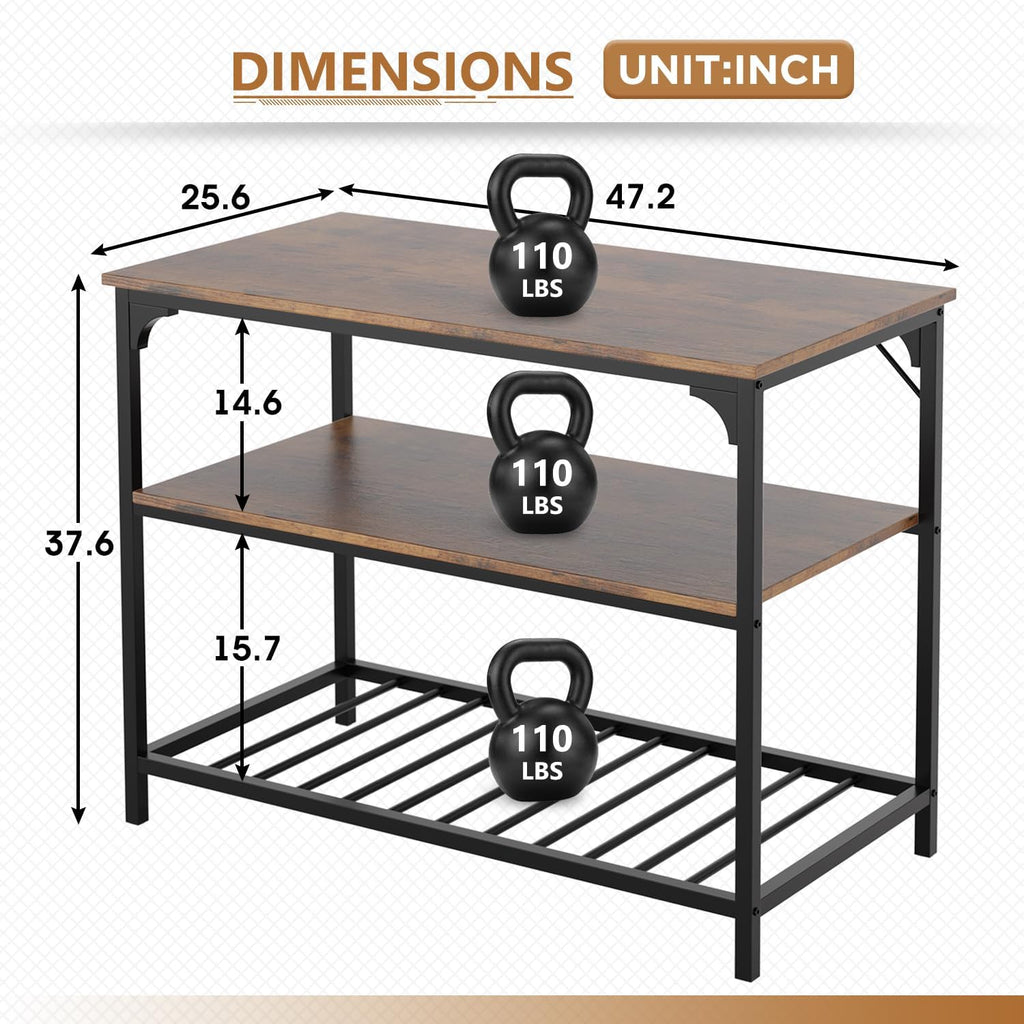 Portable Kitchen Island Cart Extra Counter & Storage Solution