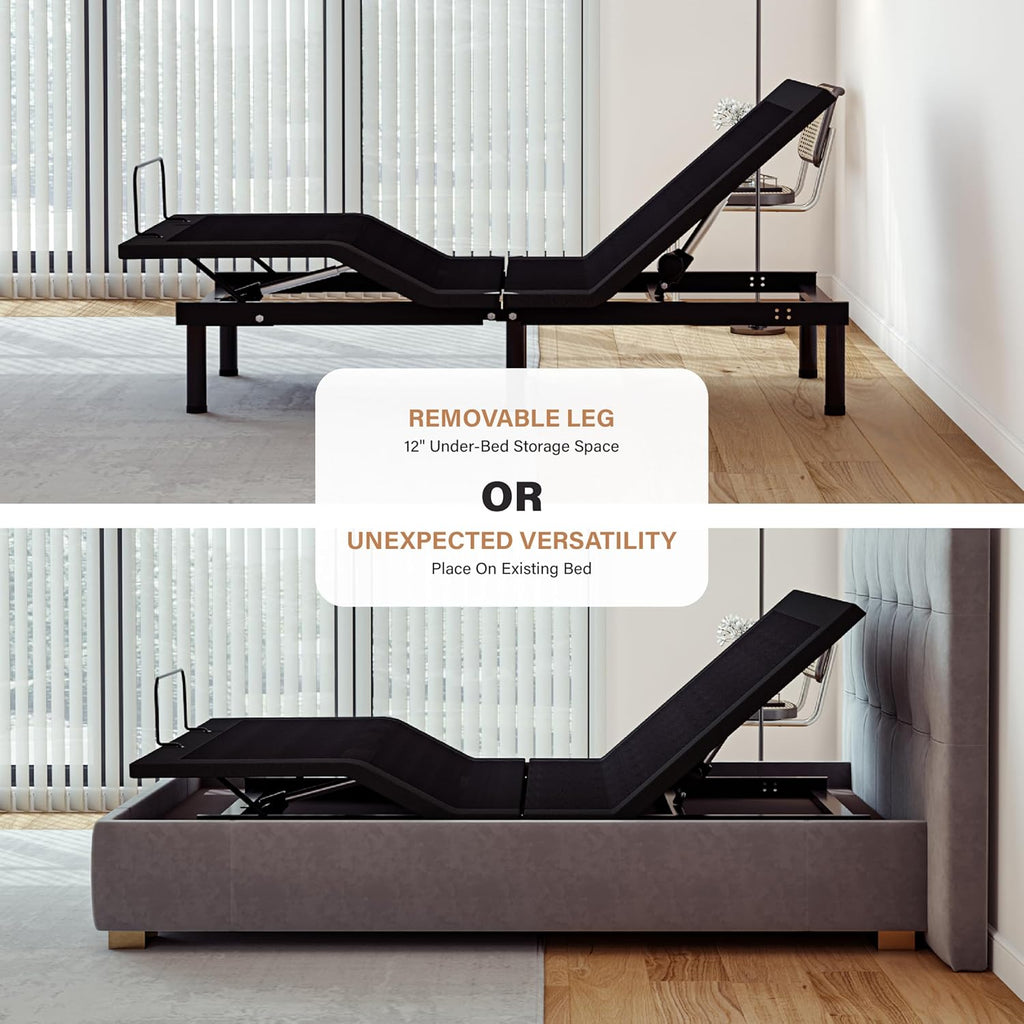 Adjustable Electric Bed Frame Foldable Zero Gravity Sleep Bed